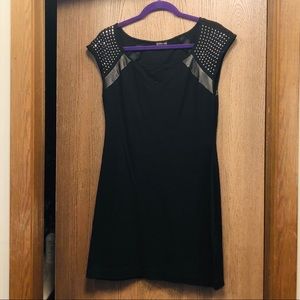 Black Studded Mini Dress